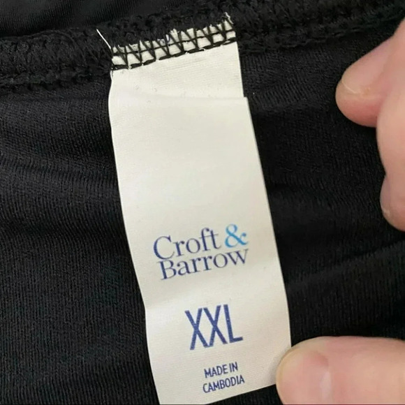 Croft & Barrow woman XXL black bathing‎ suit shorts - Picture 4 of 6